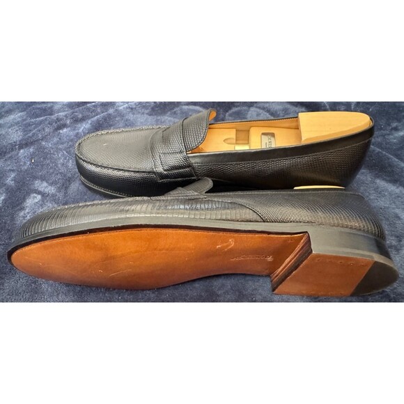 JM Weston 180 Loafer in Black Lizard - 10.5CEU/11US - Picture 9 of 10